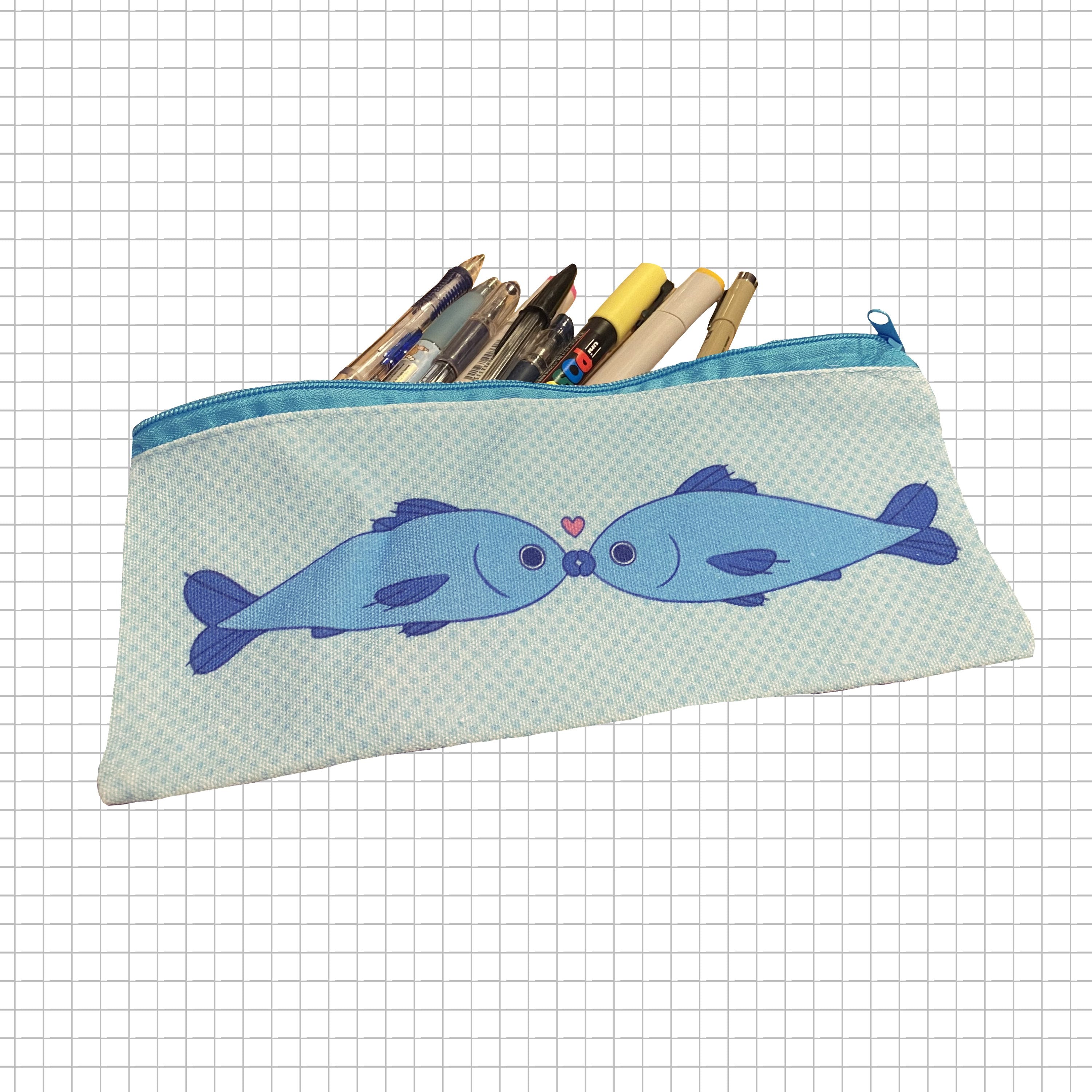 KISSING FISH Pencil Pouch – Magpie Madness